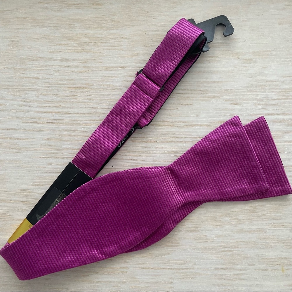 self-tie adjustable silk bow tie